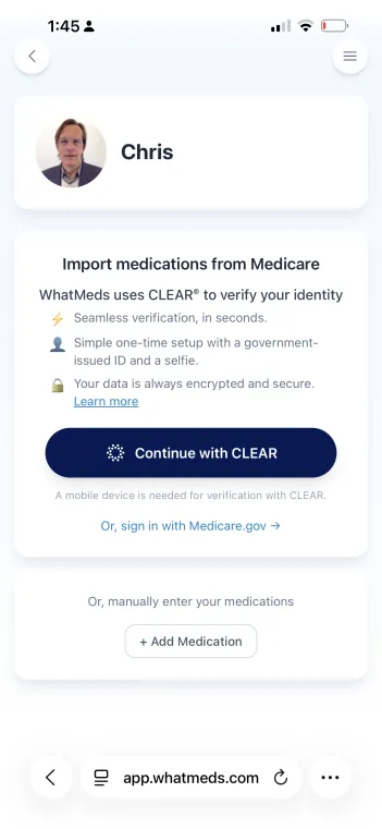 WhatMeds screenshot 2