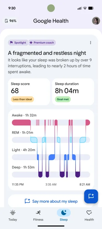 GoogleHealth screenshot 3