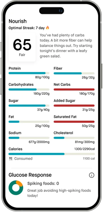 January AI app nutrition data screen