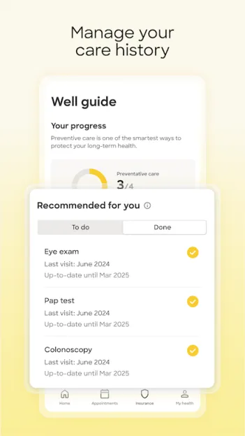 zocdoc app screenshot