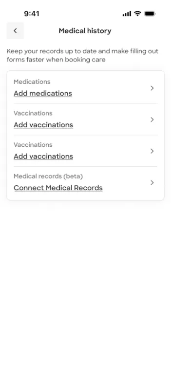 zocdoc app screenshot