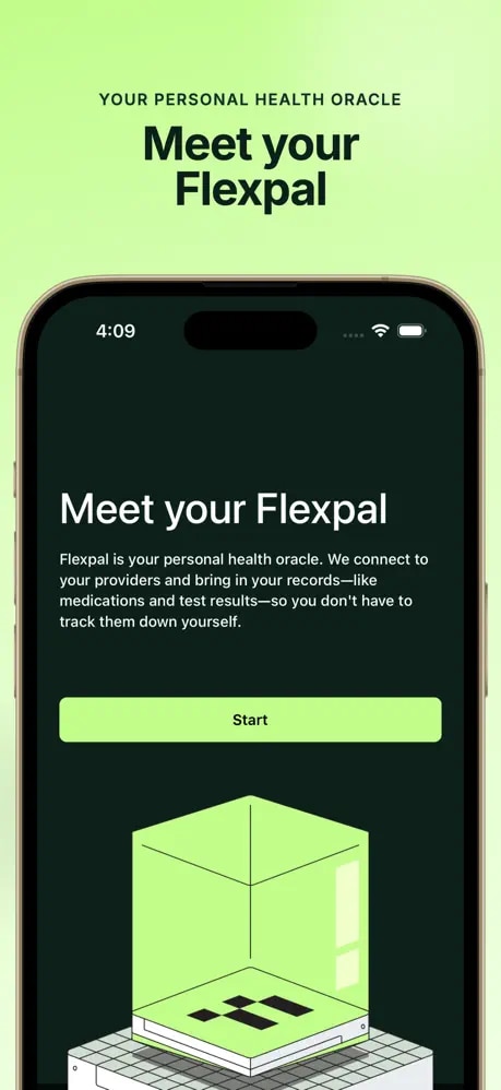screenshot of flexpa app